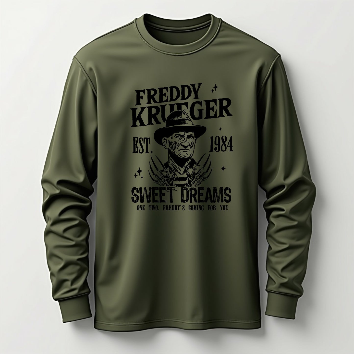 Freddy Krueger Long Sleeve Crewneck T-shirt