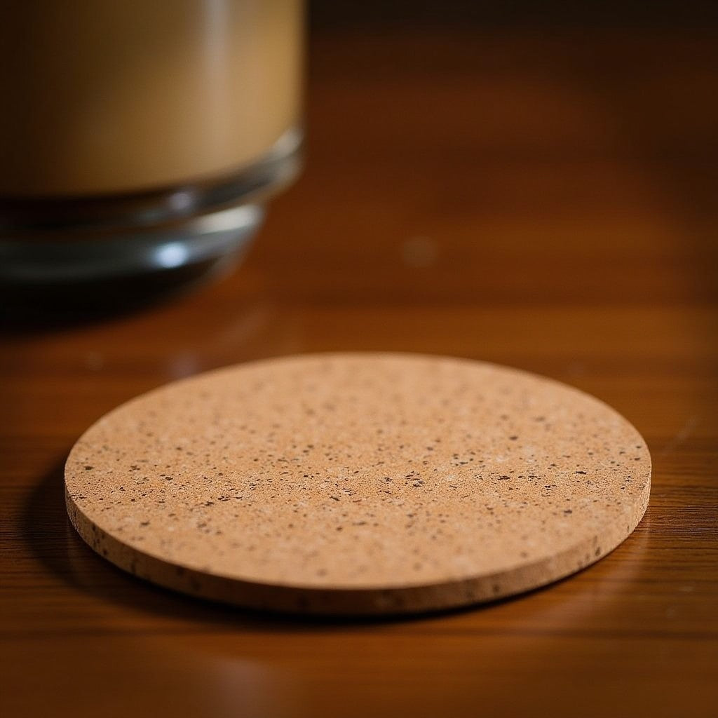 'Totally Chill' Lasered Cork Coasters for Drinks (6 Pack)