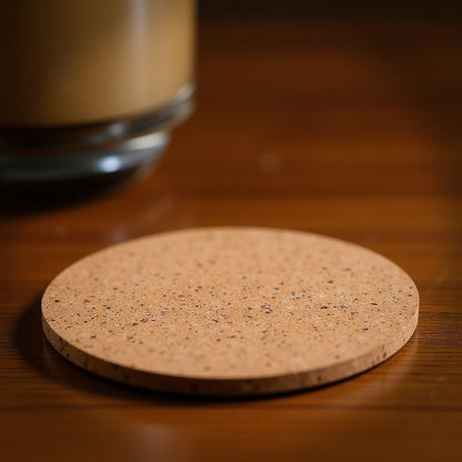 'Totally Chill' Lasered Cork Coasters for Drinks (6 Pack)