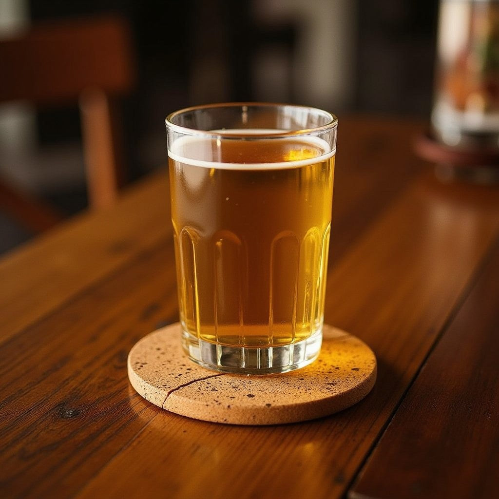 'Totally Chill' Lasered Cork Coasters for Drinks (6 Pack)